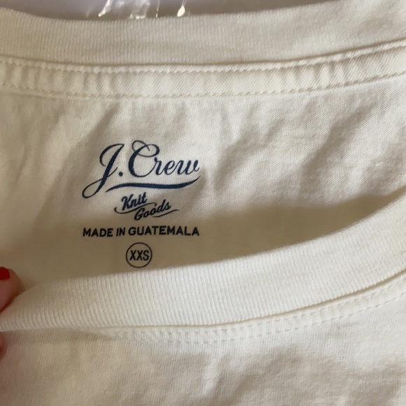 NWT J.Crew St. Moritz Graphic Tee Collector White Multicolored T-shirt XXS AT792 - Picture 6 of 11